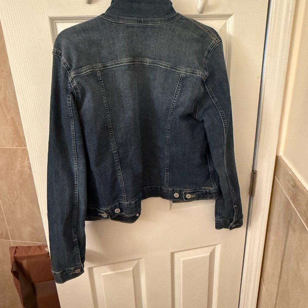 Levi's Signature Women's Denim Blue Jean Stretch Comfort Jacket Size XL - Picture 8 of 14